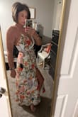 This is so cute and comfortable while being sexy too. Ordered a medium which is my usual in Lulus size & it fits perfectly. I usually can't fathom not wearing a bra but this isn't bad. I'm going to tack the surplice down so it doesn't gap but otherwise I love this dress. - Nancy W.