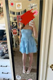 I love this dress so much! I was so stressed on finding the right dress for a wedding i'm going to, but then i found this one! It looks short in the photo, but I actually really like that it's the tiniest bit longer in the back so my butt won't be out at the wedding. I love the ruffles and the lace so much, and i've already gotten so many compliments! - Megan K.