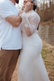 My wedding dress was absolutely beautiful. The craftsmanship and attention to detail were exceptional, and it fit perfectly. It was elegant, timeless, and made me feel truly special on my wedding day. I couldn't have asked for a more perfect dress. - Amanda L.
