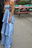 Loved this dress. The pattern added an elevated touch. Fit well and didn't need to be hemmed. - Kristen S.