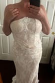 The dress is beautiful, but there was a slight structural issue with the corset; it looks like a small bump. I also have a large chest, and there was no way of making it work. I think this dress would suit a small chest best! - Melissa H.
