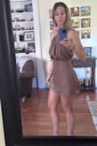 This dress is very cute, but if you're as tall as I am, it's a bit short. I'm still keeping it because I am past return window, but I am not sure if I will feel comfortable in this length. My husband loves it though:) - Agata M.