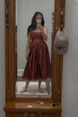 The fabric is amazing. The volume is amazing. The fit is ok. The bust does not have a lot of support so they just get squished, and the waist is very short. Also... it was so hard to get on ha. I will still wear it, just adding a belt. - Anna-Marie C.