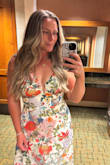 This dress is the most flattering dress I've ever had! It fit perfectly, and the pattern is stunning. Perfect dressed up or down for summer. It's also a very breathable and comfortable material. - Julie H.