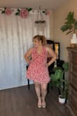 This was great! It has a side button in the inside and a wrap around tie and you can adjust the halter top! I love how everything can be moved to fit perfectly! - Rachel O.