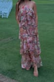 I bought it for a wedding, and it didn't disappoint! I have a hard time finding dresses that fit my larger chest, but this one is perfect. No bra required, and it's loose, lightweight, and comfortable. - Julie R.