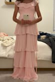 Bought xxs for my daughter to wear to my brother's wedding. It fit her perfect, just had to shorten it a bit. - Natalie S.