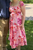 Beautiful dress for a summer wedding. I love the tie straps, very unique. - Haley T.