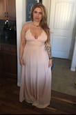 Love this dress. The material is high quality and very soft. The length is great as I will be wearing a heal, but would need it hemmed with flats. Love! - Katrina P.