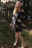 I've gotten so many complements wearing this dress. Shirt dresses don't usually look good on me because of my hips, but this one does! Love the rich colors and floral pattern! - Ryn A.