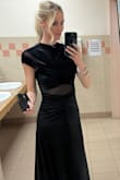 Love this dress. It was something I wouldn't normally purchase, but I'm so glad I did. It fit like a glove and got many compliments. Also, great customer service. There was a rip on the seem, I had to sew it last minute, but lulus team graciously dealt with issue. - Brandy L.