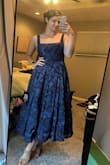 Unfortunately, I didn't think it was flattering on me. The lace up in the back could be nice, but A line just made me look frumpy - Samantha W.