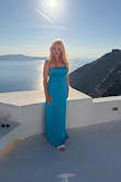 I wore this dress to an outdoor wedding in Greece and it was just perfect! The bust stayed in place and did not slip down, even during dancing. - Stacey L.