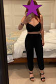 I kept trying this on, wanting to like it, but in the end I waited too long to return it and gave it away. The top is not very flattering and I would be worried about it coming untied in the back. I didn't like the big knot/bow that you have to make in the back of the top to secure it. The pants are too tight at the waistband which is not attractive. The genie look was too much at my height and the saggy crotch area bothered me. - Rachel B.