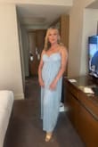 I bought UK14 and love it. However, I have big boobs and the dress has no support. I got my Mum to sew a blue bra in (same colour as dress) and it looks fab. I got a lot of compliments on the dress last weekend - Raine H.