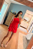 This romper is a head turner! It's a red vibrant color, very comfortable and sexy, but at the same time, it doesn't show too much! I love it. I wish there were other colors. - Kiara B.