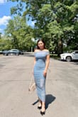 Absolutely love this dress! The fit is flattering and hugs the body beautifully. The fabric is comfortable and has just the right amount of stretch. The color is elegant, and I received so many compliments when wearing it. It looks exactly like the photos and is perfect for weddings, parties, or special occasions. Highly recommend! - Bella A.