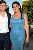 I LOVE this dress. I don't think I've ever received as many compliments on any other article of clothing ever than I did in this dress! That being said, head's up: it's SUPER heavy because of the multitudes of tiny mirrors and it runs long as is. I'm 5'7" and about 165 lbs so ordered a size large (those curves need space and the liner doesn't stretch at all) AND I wore 5" heels. Between the established long length and the weight of the dress, the external mirrored layer stretches out a bunch throughout the evening (while the liner didn't stretch at all). By the end of the night I was nearly tripping over it. GORGEOUS dress but be prepared for the stretch and weight of it. Maybe look into tailoring the hem and/or tailoring the top straps to make it hang higher, especially if you're on the shorter side and/or not planning on heels. - Maggie B.