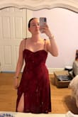 So pretty! But not going to keep because it flattens my already smaller chest somehow. There is an outline for your boobs, but no extra room was included, badly made! - Sarah M.