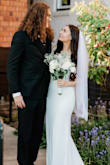 Great quality, very comfortable, and extremely flattering on my body type. I did wear heels with this dress and I did not have to get any alterations done. My (now) husband loved the dress on me as well! :) I was so surprised how comfortable the dress was! - Lorraina V.