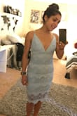 I loved the color and quality of the dress. But the dress was too thick and didn't allow for a lot of movement. it was also a little too long for what I was going for also. I ordered several dresses from this site for graduation and returning this one just because it wasn't my favorite out of the bunch. - Nadia R.