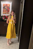 A friend of mine sent me the link to this dress and told me I had to have it. I didn't have a specific event or anything that I needed it for, but I just couldn't quit thinking about it so weeks later I ordered it and it did not disappoint. My only critique is that I am small chested and narrow in that area and I had a little tough time keeping it up. - Tephannie P.
