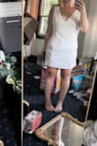 I don't typically wear fitted dresses, but I love this dress. The dress is comfortable and extremely flattering. The back is beautiful. Plan to wear for my rehearsal dinner or bridal shower! - Rachel R.