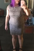 This dress is so fun! I love the back! I am 14 and usually XL fits me fine but this was a little tight, but I wouldn't go up in size. I just need to lose a couple pounds for it to fit perfect. Quality is good. - Tiffany B.