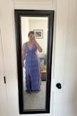I bought this dress to wear to watch a pageant. It fit beautifully, and the material is high quality. The slit is quite high, but there is a slip underneath. This dress will make your cleavage look great, but just be aware that they will be out lol. Lovely dress that I plan to wear again! - Emily F.