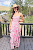 This dress was so fun for a country themed wedding I attended. I was stuck between 2 sizes, the small was just a bit too tiny in the chest, and the medium was too big, but I went with the too big and got so many compliments! Loved it! - Kate M.
