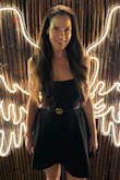 Fun dress! Paired it with a cute belt to dress it out with fun sparkly shoes and wore it out for my bday! Well built with quality, thick material. True to size. - Kate M.