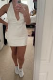 Love this dress, easy to move around in and can tighten or loosen with halter. - Melody A.