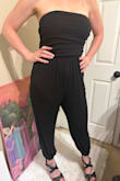 I love this jumper! It fits well, but I wish it were tighter in a few places, around the top part and at the shins. The length is good. It is very comfortable. I see myself wearing this a lot!! You can dress it up with high heels, but I mostly wear it with flip flops for comfort. - Emily L.