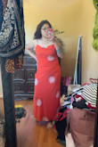 I really loved this dress, but it just didn't fit as loosely as I would have wanted it to. Maybe if I sized up next time - Leslie S.