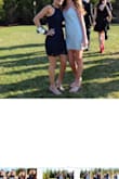 i wore this dress(left in picture)to my junior prom! And i loved it the material was nice , it fit perfect and was still comfortable to dance with no problems! - Amya M.