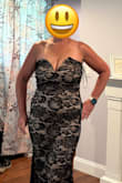 This dress is so soft. I didn't keep it because the top didn't fit me right and the V part was uneven. As you can see from the photo,, the right side is pointy at the top and way higher than the left side. It's super pretty but didn't work for me. I'm 5'5, 170 lbs. - Jen K.