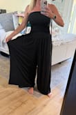 I wish I could see half of these outfits on shorter girls like me! I may have liked this jumpsuit if I were 5'9, but on me, there was just too much fabric on the legs. Not flattering or even really comfortable. I'm sure gorgeous on a taller girl! - Andrea B.