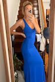 The stretch in this dress is incredible. Lays well on every aspect, and sits in place. Highly recommend! - Nikki C.