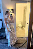 I wore this to a black tie wedding in June and it was PERFECT. I got so many compliments. It ran a bit longer on me because I am 5'2 but landed right at the floor with heels on. Highly recommend! - Sophia T.
