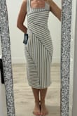 Very cute dress. Fits true to size, stretchy. I'm glad I got small , it's my normal size.( 5'8 140lb 34B). And it still has some stretch to it left.
I love it! Can't wait to wear). - Olga S.