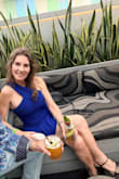 Happy Hour at a rooftop! Very comfortable and cute! Was able to dance! Not too short. Love the color. :) - Angela S.