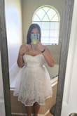 I wore this dress as my second look on my wedding day, and it was absolutely perfect! After wearing my ceremony gown, I wanted something that was still bridal but much more comfortable for dancing and celebrating. This dress was exactly what I was looking for. The fit was beautiful. The corset-style bodice was flattering, and the lace details made it feel so elegant. It was lightweight, comfortable, and easy to move in all night long. I received so many compliments, and I loved that I still felt like a bride while being able to fully enjoy the reception. If you're looking for a reception dress, after-party dress, or second bridal look, I can't recommend this one enough! - Alyanna L.