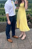 Fit great and loved the color! I wore this as a wedding guest to an outdoor June wedding and it matched the vibes perfectly! - Mary D.