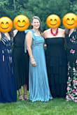 I really loved this dress!! It was true to size, elegant, and comfortable. I did have to have it hemmed quite a few inches, but otherwise it fit perfectly. I got so many compliments on it also! Love it! - Lisa P.