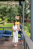 This was perfect for my engagement photo session! Elegant and beautiful. Fit great, no alterations needed. Paired with floral heels for a pop of color - Amanda P.