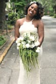 I've tried on dresses at all the boutiques and still this was my favorite! High quality and true to size. Perfect for an elopement! Modest but accentuates the shape. Pretty lace, and didn't need to be tailored when paired with a 4 inch heel. Added a bridal sash and felt like a million bucks! - Ashley-briA M.