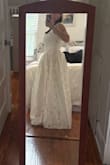 The bodice of this dress is so lovely and flattering. The material and pattern quality are excellent. - Allison W.