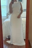 The idea of this dress is so elegant, but the execution isn't there for me. No real way to coordinate undergarments when the entire back and sides of the dress are exposed. The material is really nice, and the flow of the dress is lovely if you can make an open concept work. - Allison W.