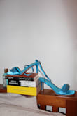 Addia Turquoise Satin Beaded Fringe High Heel Sandals