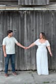 Tailor Made For You White Jacquard Lace-Up Maxi Dress